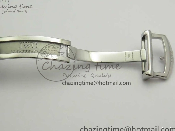 MIROTIME 0123 Portofino IW391001 SS ZK 1:1 Best Edition White Dial Silver Markers on Black Leather Strap A RelaxedFit 7139